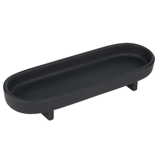 KYOTO DEKORAČNÍ PODNOS 30 X 11 CM - ČERNÁ