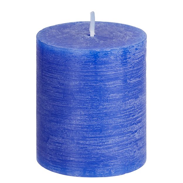RUSTIC SVÍČKA 8 CM - MODRÁ