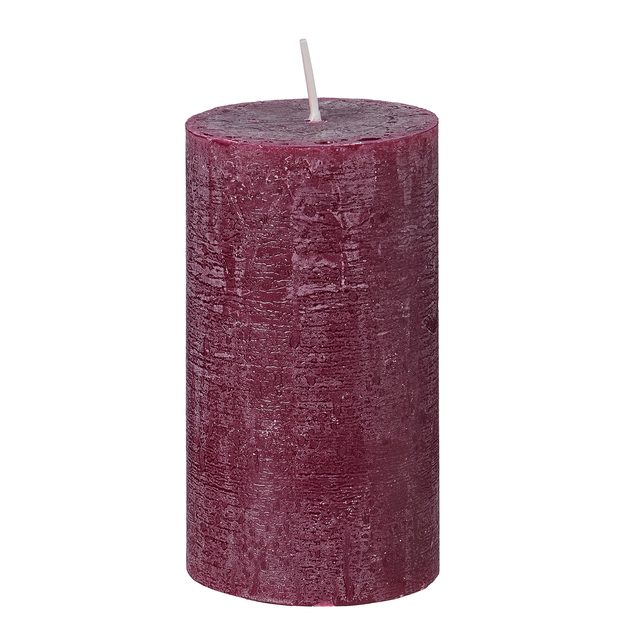 RUSTIC SVÍČKA 13 CM - VÍNOVÁ