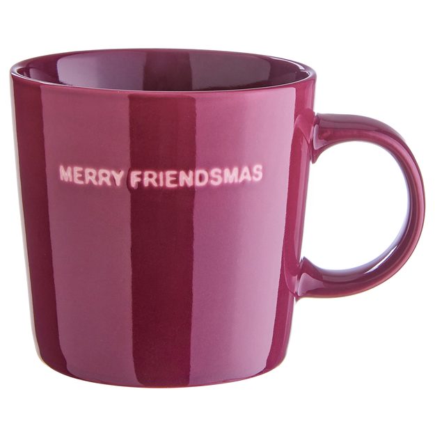 GOOD VIBES HRNEK "MERRY FRIENDSMAS" 400 ML - BORDÓ
