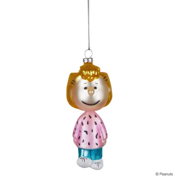 PEANUTS SKLENĚNÁ OZDOBA FIGURKA SALLY