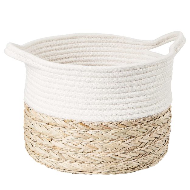 COTTON BRAID ÚLOŽNÝ KOŠ Z MOŘSKÉ TRÁVY S