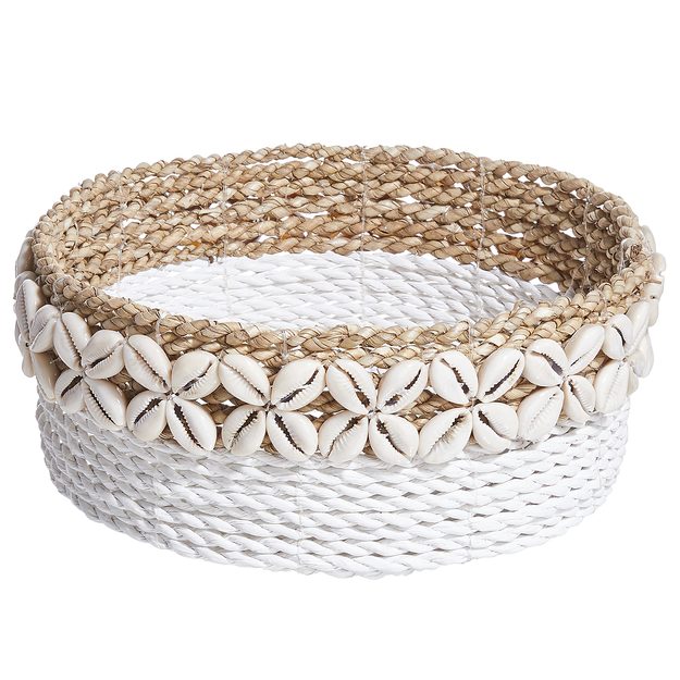 SEASHELL KOŠÍK S MUŠLEMI 24 CM