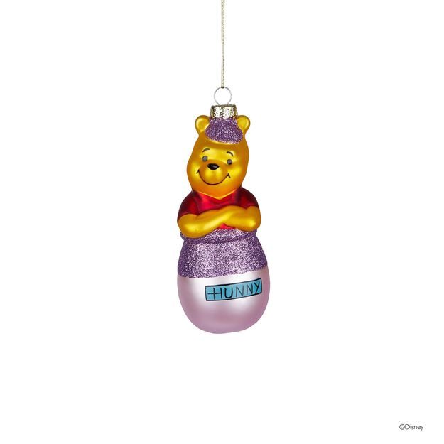 DISNEY SKLENĚNÁ OZDOBA MEDVÍDEK PÚ