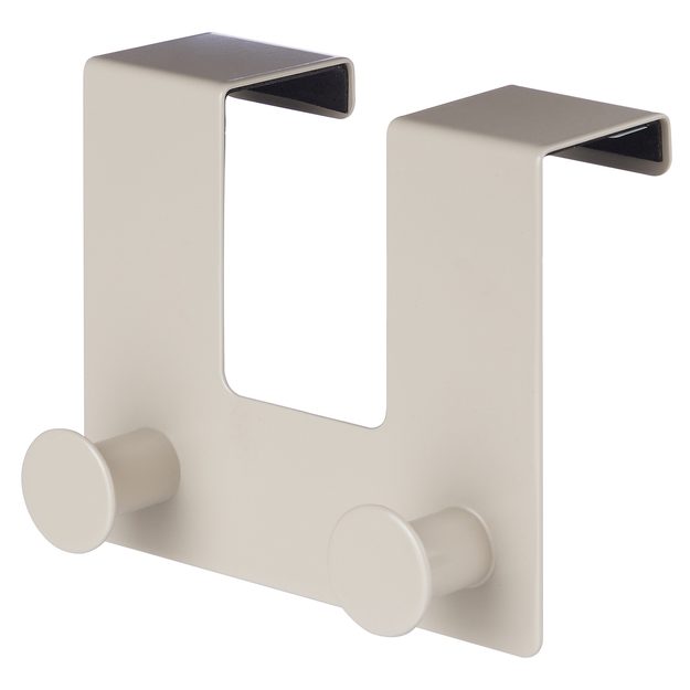 BASIC VĚŠÁK NA DVEŘE S 2 HÁČKY - BÉŽOVÁ