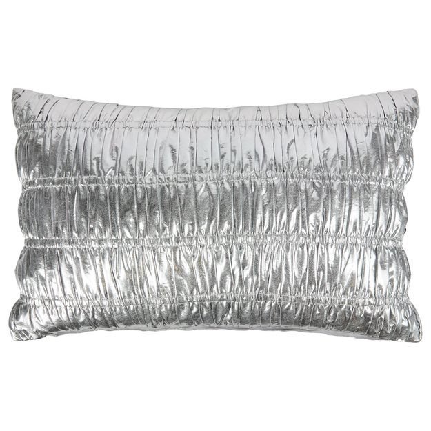 STARDUST POLŠTÁŘ RÝHOVANÝ 40 X 60 CM - STŘÍBRNÁ