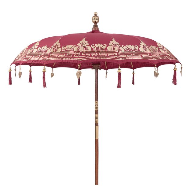 ORIENTAL LOUNGE SLUNEČNÍK 180 CM - TM. ČERVENÁ