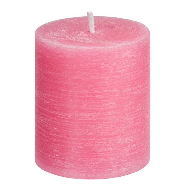 RUSTIC SVÍČKA 8 CM - RŮŽOVÁ