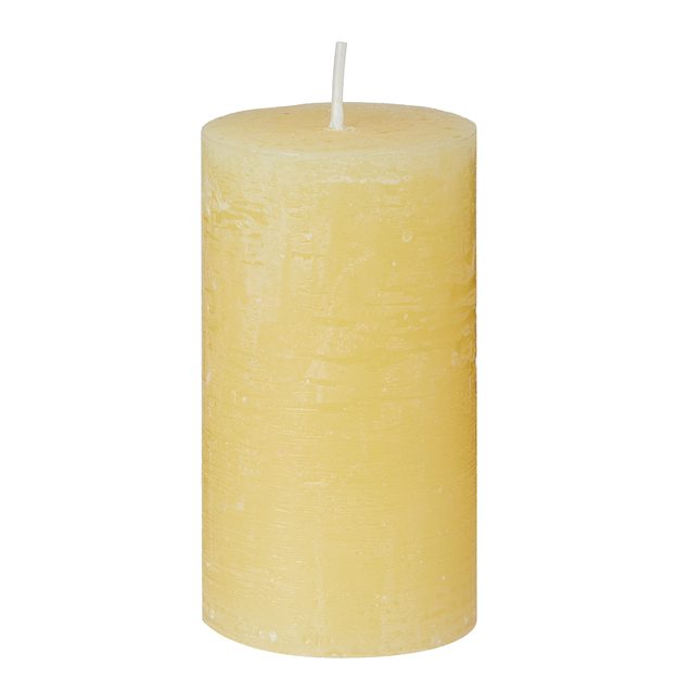 RUSTIC SVÍČKA 13 CM - PASTELOVĚ ŽLUTÁ