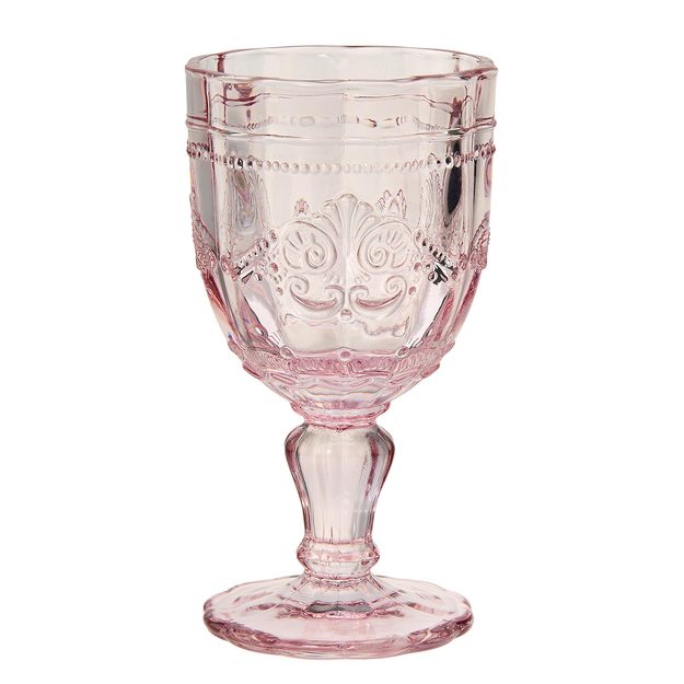 VICTORIAN SKLENICE NA STOPCE - RŮŽOVÁ