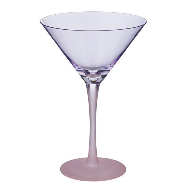 COCKTAIL NIGHT SKLENICE NA MARTINI - FIALOVÁ/RŮŽOVÁ