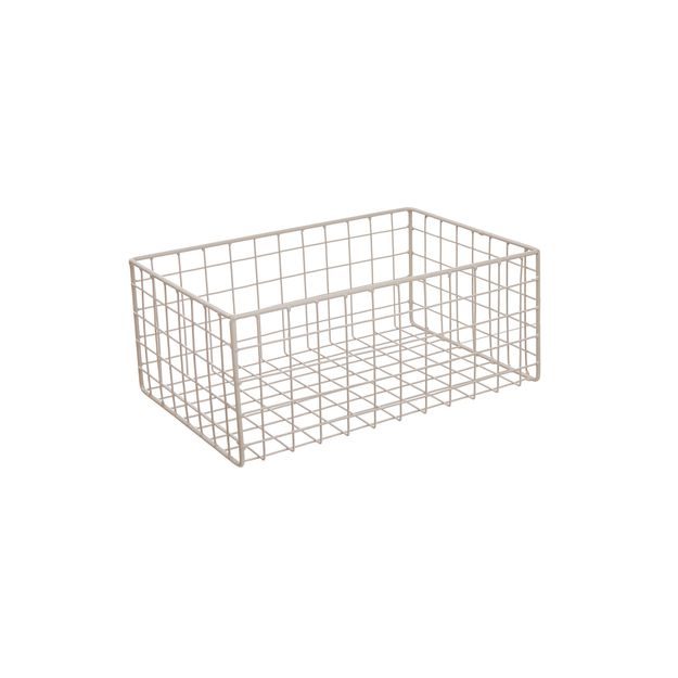 DEPOSIT ÚLOŽNÝ KOVOVÝ KOŠ 30 X 20 CM - BÉŽOVÁ