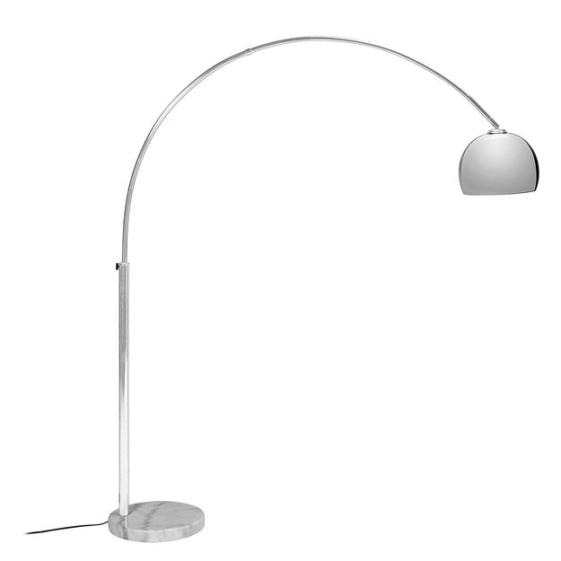 BOW OBLOUKOVÁ STOJACÍ LAMPA - STŘÍBRNÁ