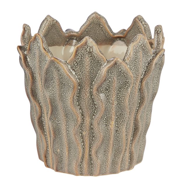 GAIA KVĚTINÁČ 15 CM - ŠEDÁ