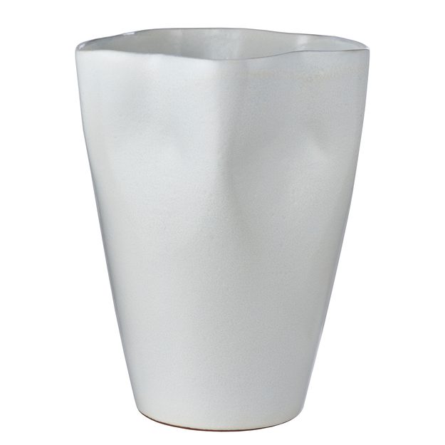 ORGANIC VÁZA 30 CM - BÍLÁ