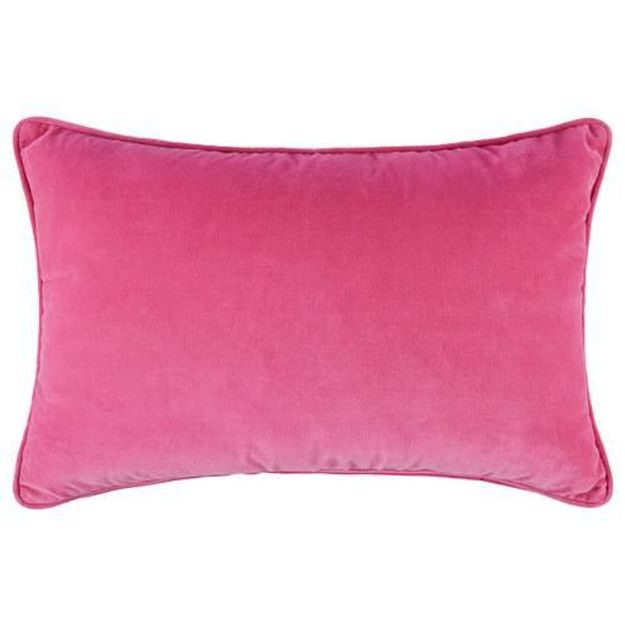 COTTON VELVET POLŠTÁŘ 40 X 60 CM - RŮŽOVÁ