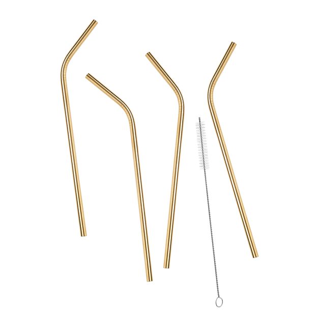 MANHATTAN LOUNGE BRČKA Z UŠLECHTILÉ OCELI S KARTÁČKEM SET 5 KS