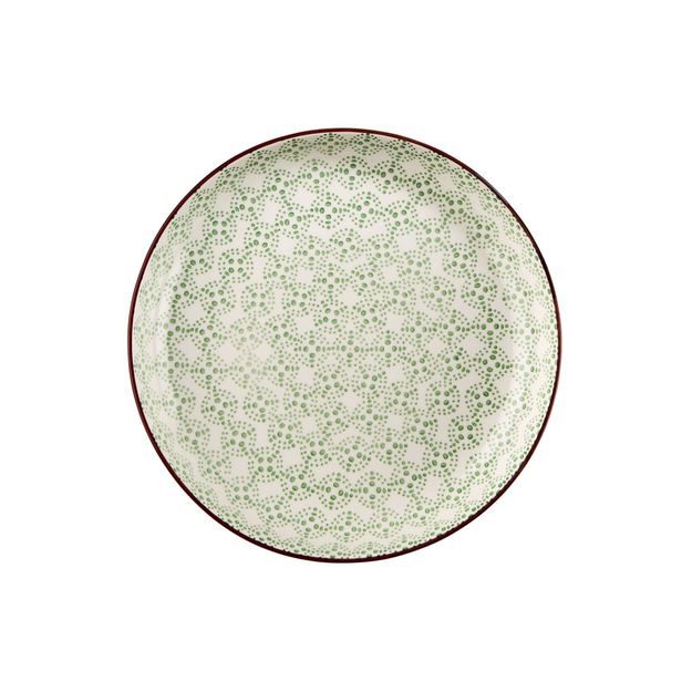 RETRO TALÍŘ HLUBOKÝ 21 CM - ZELENÁ