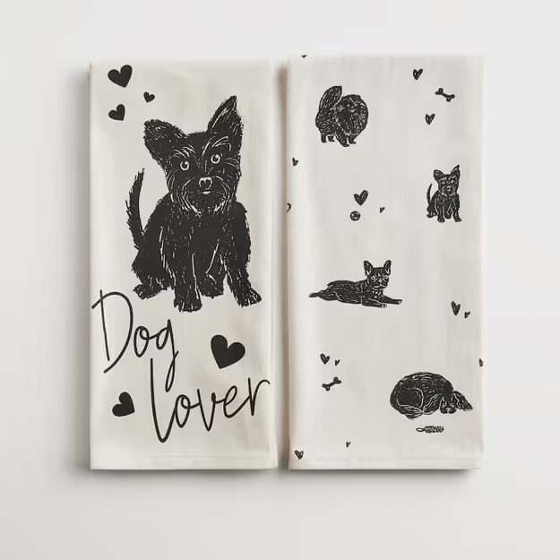 HOME & YOU SADA KUCHYŇSKÝCH UTĚREK "DOG LOVER" 2 KS 45 X 65 CM