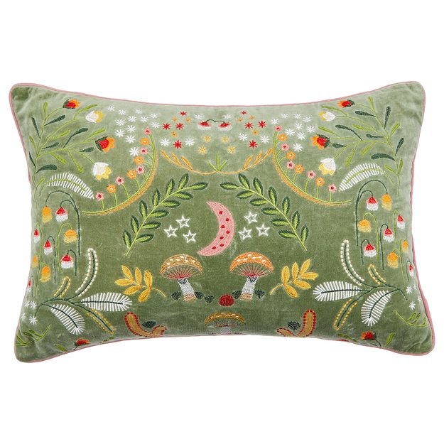 BOHEMIAN POLŠTÁŘ LES 40 X 60 CM - ZELENÁ