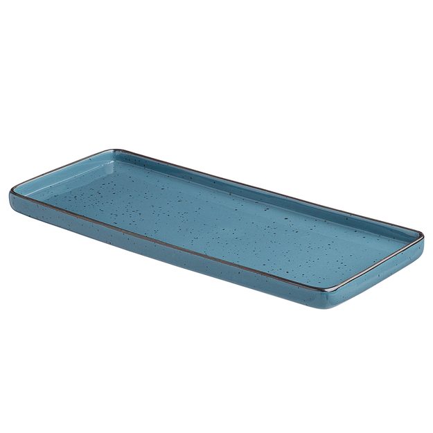 FINCA TALÍŘ HRANATÝ 15 X 34 CM - MODRÁ