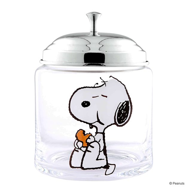 PEANUTS SKLENĚNÁ DÓZA SNOOPY