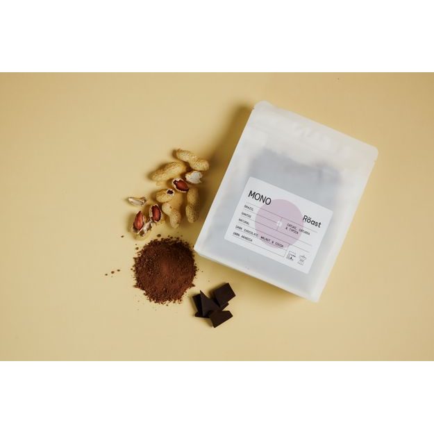 RÖAST PRAŽENÁ ZRNKOVÁ KÁVA "BRAZIL MONO" 200 G