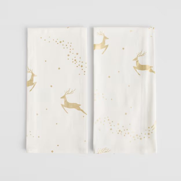 HOME & YOU SADA KUCHYŇSKÝCH UTĚREK 2 KS 45 X 65 CM - BÍLÁ/ZLATÁ