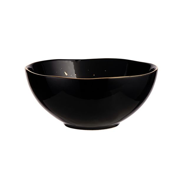 GOLDEN GLAZE MISKA 14,5 CM - ČERNÁ