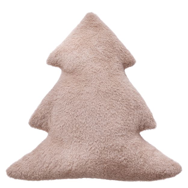 TREE POLŠTÁŘ PLYŠOVÝ JEDLE 45 CM - BÉŽOVÁ