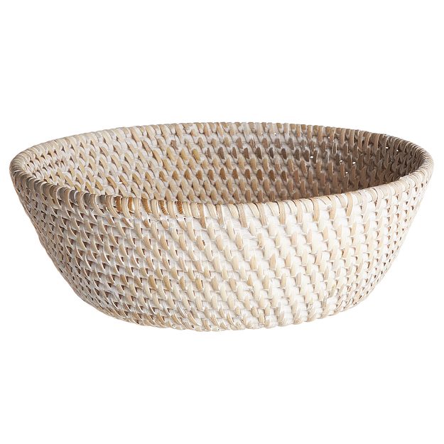 RONDA KOŠÍK KULATÝ 24 CM - BÍLÁ