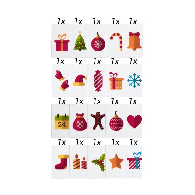 BLOCKBUSTER SYMBOLY XMAS, SET 20 KS