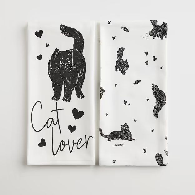 HOME & YOU SADA KUCHYŇSKÝCH UTĚREK "CAT LOVER" 2 KS 45 X 65 CM