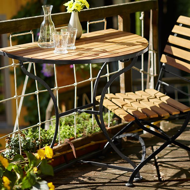 PARKLIFE BALKÓNOVÝ SKLÁDACÍ STOLEK - HNĚDÁ/ČERNÁ