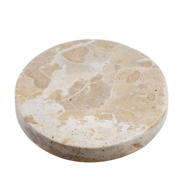 MARBLE PODTÁCEK MRAMOROVÝ 10 CM - BÉŽOVÁ