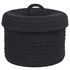 SET UP Koš kulatý s víkem malý - černá