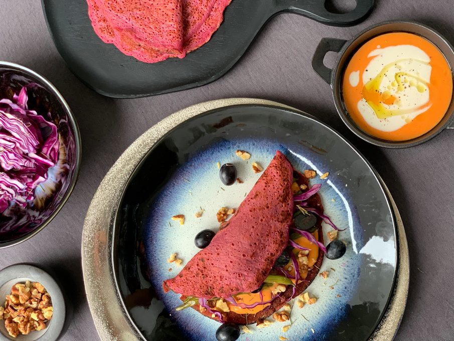 Palačinky z červené řepy