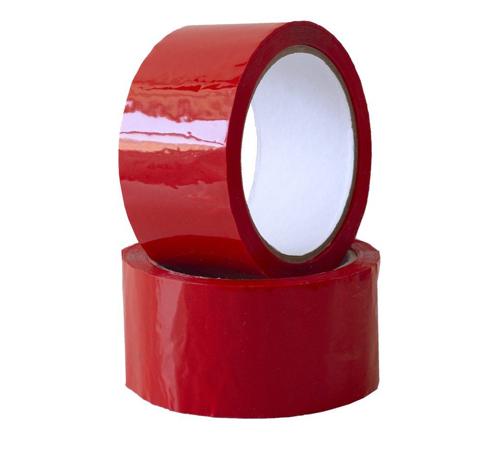 Lepiaca páska PP 48mm x 66, červená | Frogpack.sk