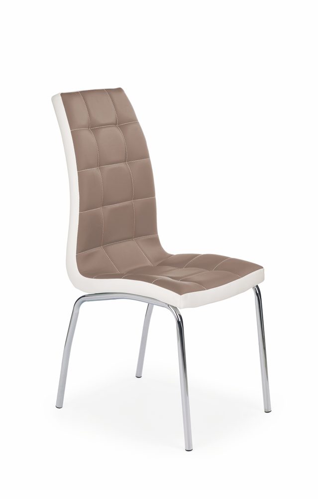 Levně Halmar Jídelní židle K186 - Jídelní židle K186, šedo-bílá