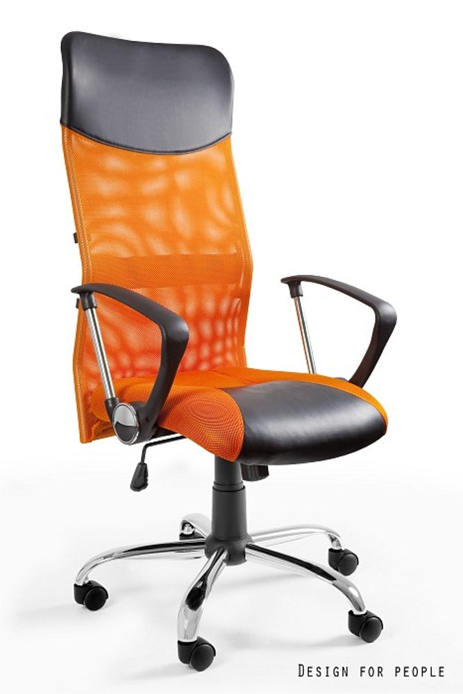 Levně UNIQUE Kancelářská židle Viper - oranžová
