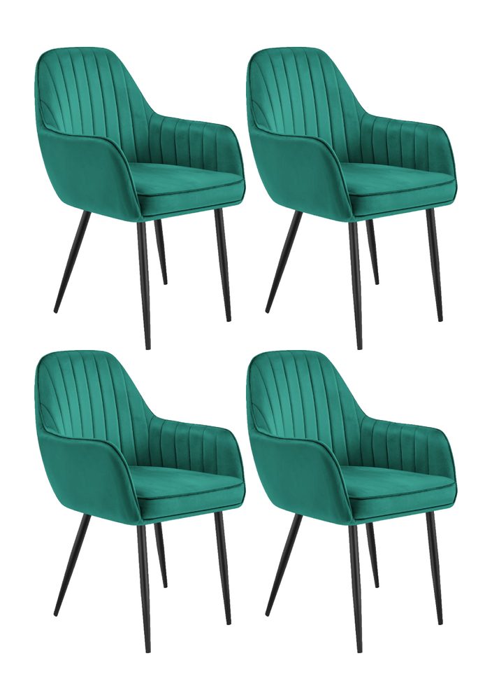 Levně Huzaro Jídelní židle Prince 6.0, v setu 4 ks - zelená