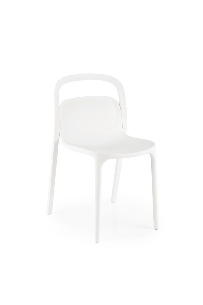 Levně Halmar Stohovatelná zahradní židle K490 - bílá