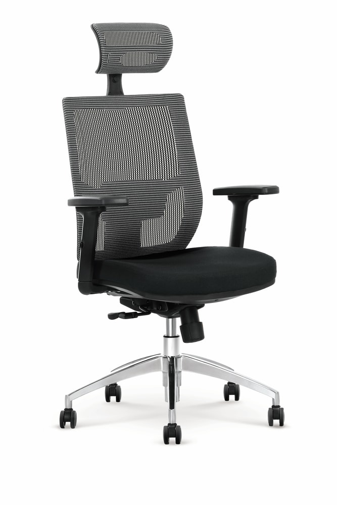 Levně Halmar Kancelářská židle ADMIRAL, černá/šedá
