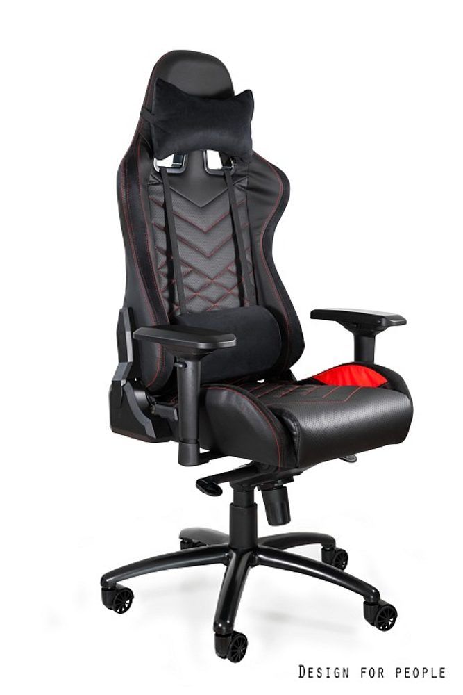 Levně UNIQUE Herní židle Dynamiq, černá/červená