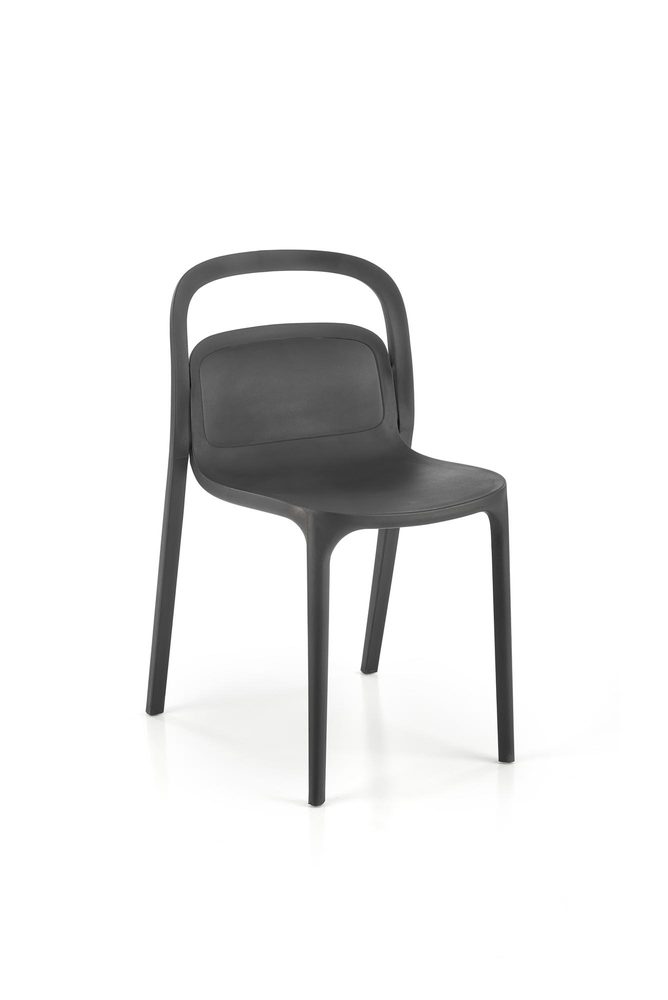 Halmar Stohovatelná zahradní židle K490, černá