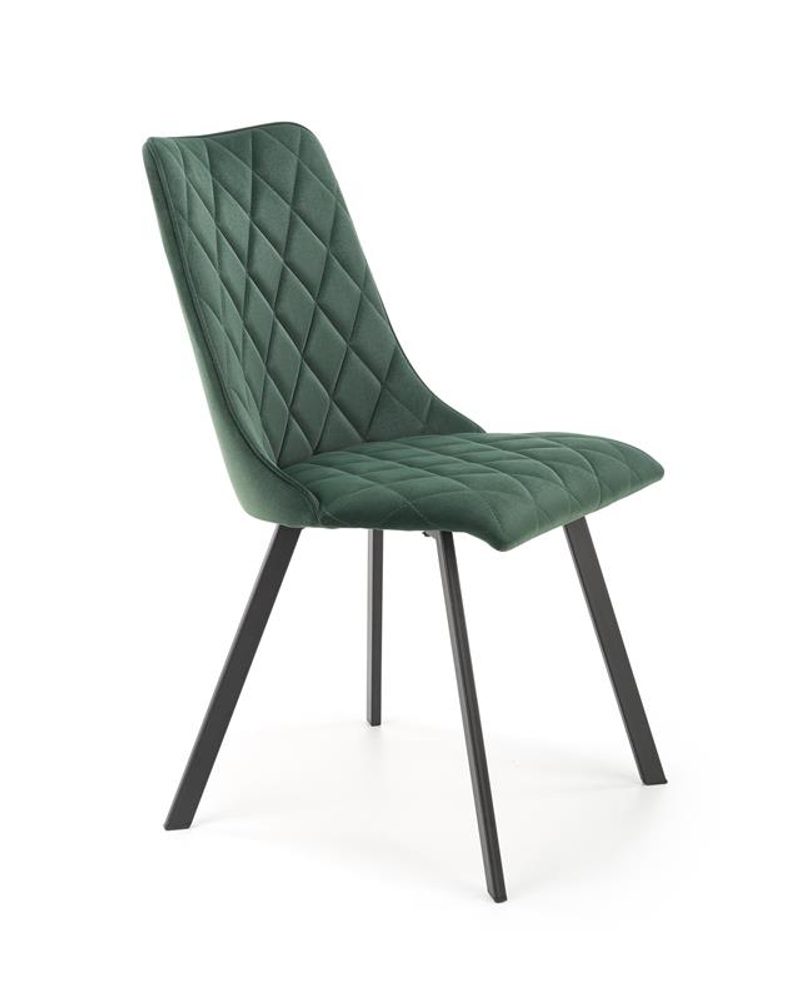 Levně Halmar Jídelní židle K450 - tmavě zelená