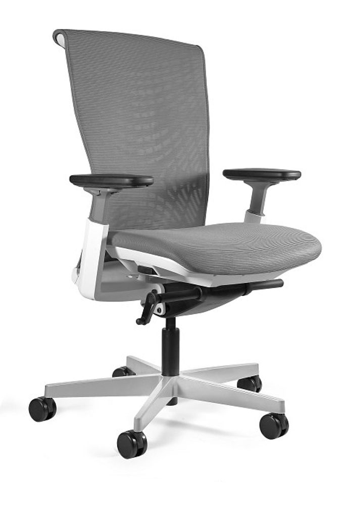 Levně UNIQUE Ergonomická kancelářská židle Reya, šedá