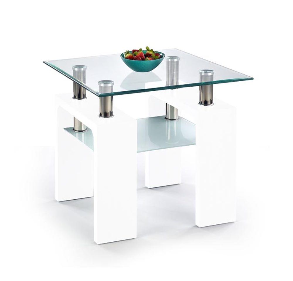 Levně Halmar Konferenční stolek Diana H, čtvercový - bílá