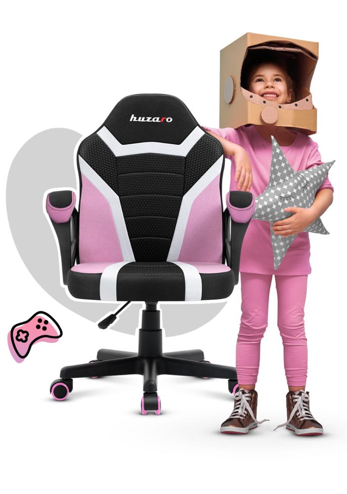 Levně Huzaro Dětská herní židle Ranger 1.0 - růžová