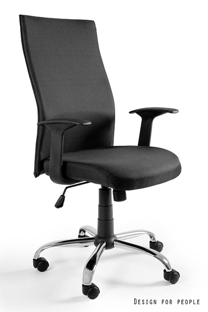Levně UNIQUE Kancelářská židle Black on Black - černá